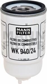 Mann-Filter WK 940/24 - Паливний фільтр autocars.com.ua
