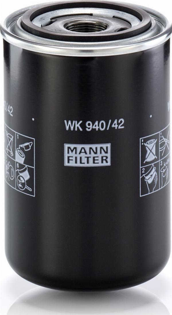 Mann-Filter WK 940/42 - Паливний фільтр autocars.com.ua
