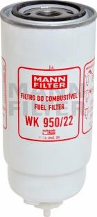 Mann-Filter WK 950/22 - Паливний фільтр autocars.com.ua