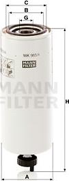 Mann-Filter WK 965/4 x - Паливний фільтр autocars.com.ua