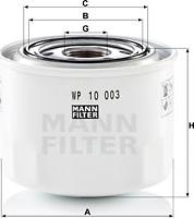 Mann-Filter WP 10 003 - Масляный фильтр autodnr.net