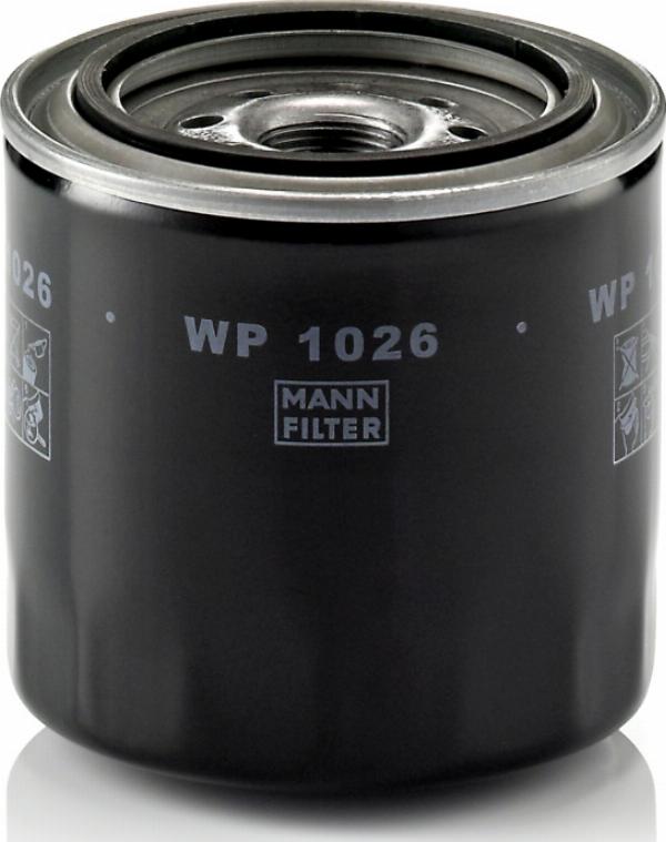 Mann-Filter WP 1026 - Масляний фільтр autocars.com.ua