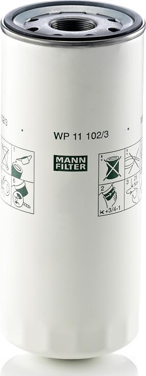 Mann-Filter WP 11 102/3 - Масляний фільтр autocars.com.ua