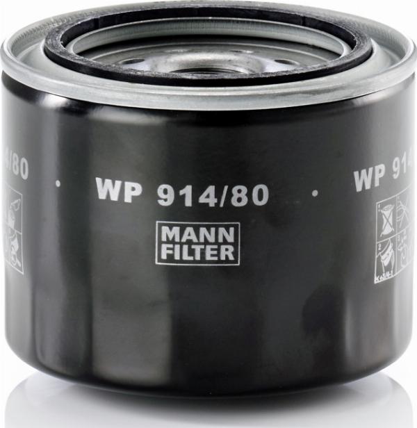 Mann-Filter WP 914/80 - Масляний фільтр autocars.com.ua