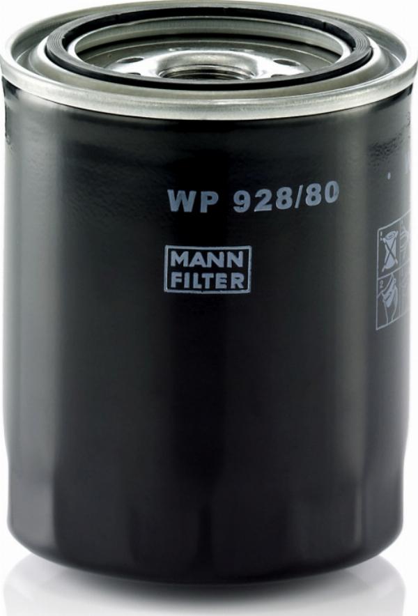 Mann-Filter WP 928/80 - Масляний фільтр autocars.com.ua