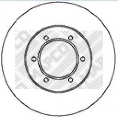 Mapco 15281 - Тормозной диск avtokuzovplus.com.ua