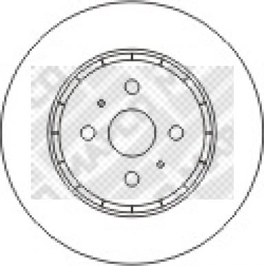 Mapco 15572 - Гальмівний диск autocars.com.ua