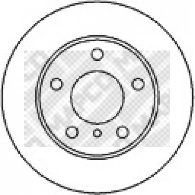 Mapco 15681 - Тормозной диск avtokuzovplus.com.ua