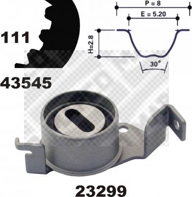 Mapco 23545 - Комплект ремня ГРМ autodnr.net