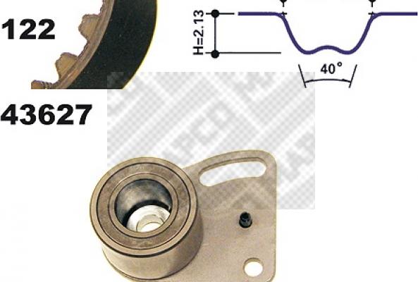 Mapco 23627 - Комплект ременя ГРМ autocars.com.ua