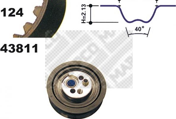 Mapco 23811 - Комплект ремня ГРМ avtokuzovplus.com.ua