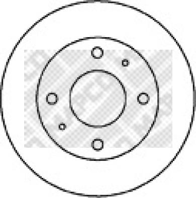 Mapco 25520 - Тормозной диск avtokuzovplus.com.ua