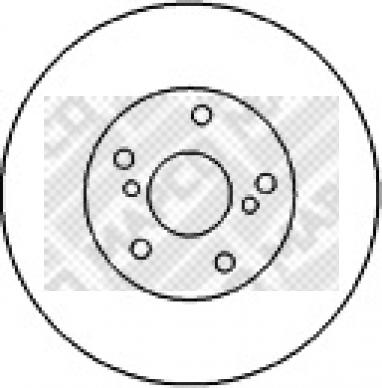 Mapco 45551 - Гальмівний диск autocars.com.ua