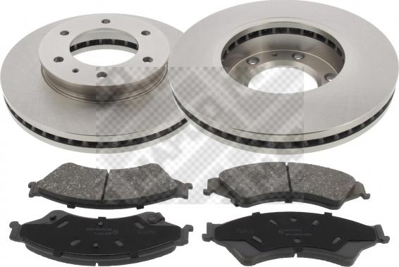 Mapco 47823 - Комплект гальм, дисковий гальмівний механізм autocars.com.ua