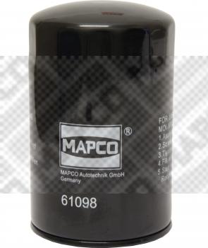 Mapco 61098 - Масляний фільтр autocars.com.ua