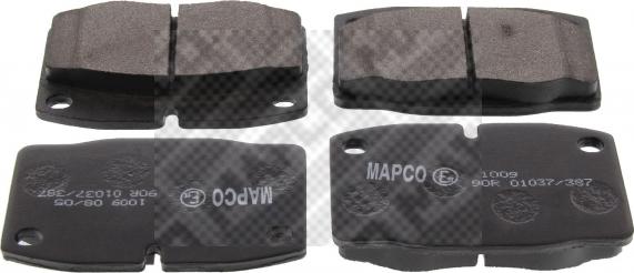 Mapco 6145/2 - Гальмівні колодки, дискові гальма autocars.com.ua