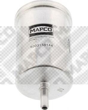 Mapco 62072 - Паливний фільтр autocars.com.ua