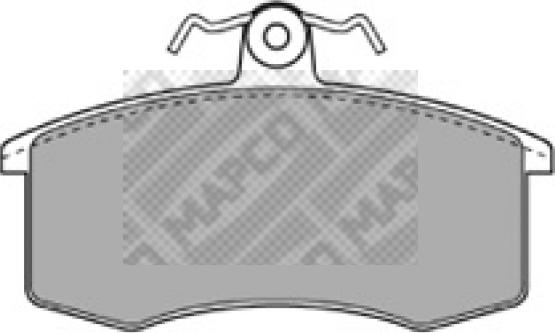 Mapco 6245 - Тормозные колодки, дисковые, комплект autodnr.net