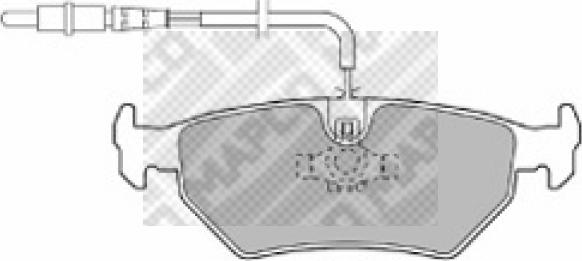 Mapco 6497 - Гальмівні колодки, дискові гальма autocars.com.ua