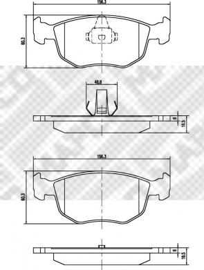 Mapco 6506/1 - Гальмівні колодки, дискові гальма autocars.com.ua