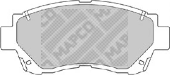 Mapco 6539 - Гальмівні колодки, дискові гальма autocars.com.ua