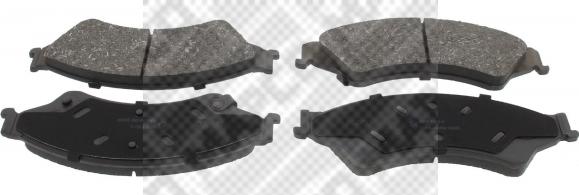 Mapco 6679 - Гальмівні колодки, дискові гальма autocars.com.ua