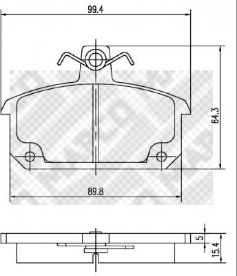 Mapco 6903 - Тормозные колодки, дисковые, комплект autodnr.net