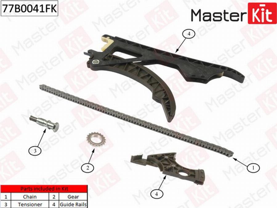 MasterKit 77B0041FK - Цепь привода распредвала autodnr.net