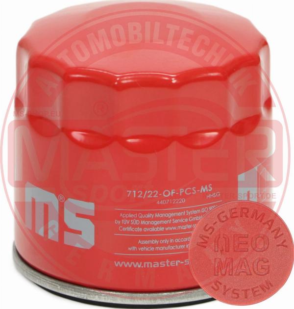 MASTER-SPORT 712/22-OFMG-PCS-MS - Масляний фільтр autocars.com.ua