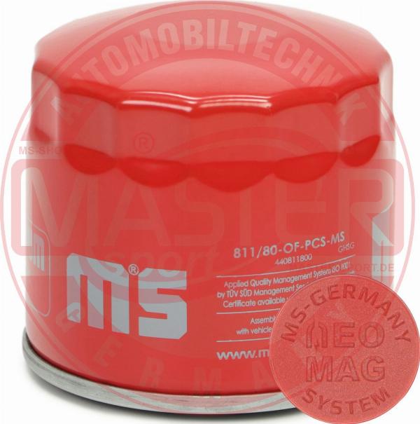MASTER-SPORT 811/80-OFMG-PCS-MS - Масляний фільтр autocars.com.ua