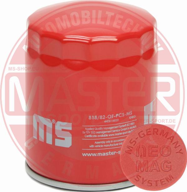 MASTER-SPORT 818/82-OFMG-PCS-MS - Масляний фільтр autocars.com.ua