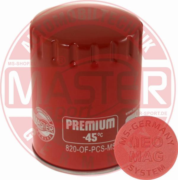 MASTER-SPORT 820-OFMG-PCS-MS - Масляний фільтр autocars.com.ua