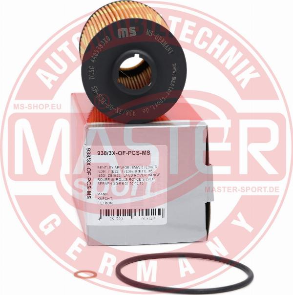 MASTER-SPORT 938/3X-OF-PCS-MS - Масляний фільтр autocars.com.ua