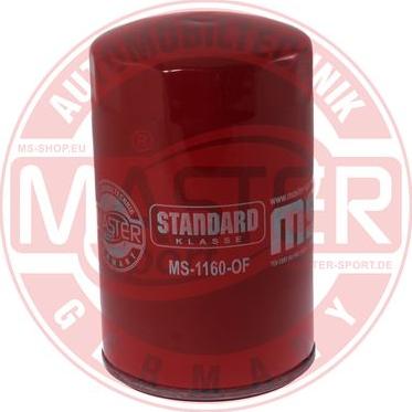 MASTER-SPORT 1160-OF-PCS-MS - Масляний фільтр autocars.com.ua