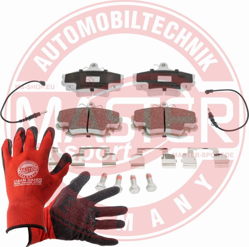 MASTER-SPORT 13046028342K-SET-MSP - Гальмівні колодки, дискові гальма autocars.com.ua