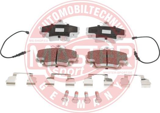 MASTER-SPORT 13046028342K-SET-MS - Гальмівні колодки, дискові гальма autocars.com.ua