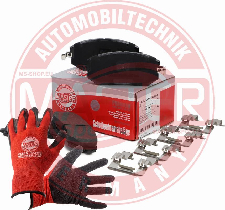 MASTER-SPORT 13046057872N-SET-MSP - Гальмівні колодки, дискові гальма autocars.com.ua