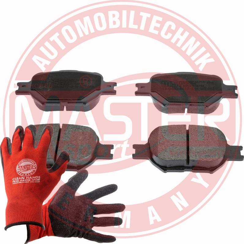 MASTER-SPORT 13046058172N-SET-MSP - Гальмівні колодки, дискові гальма autocars.com.ua