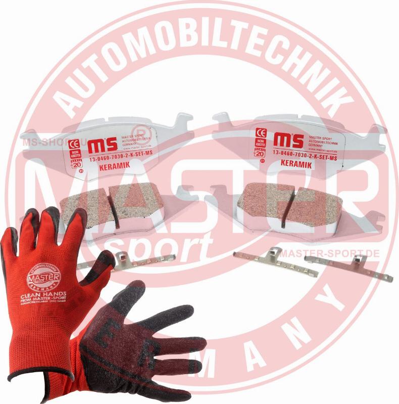 MASTER-SPORT 13046070302K-SET-MSP - Гальмівні колодки, дискові гальма autocars.com.ua