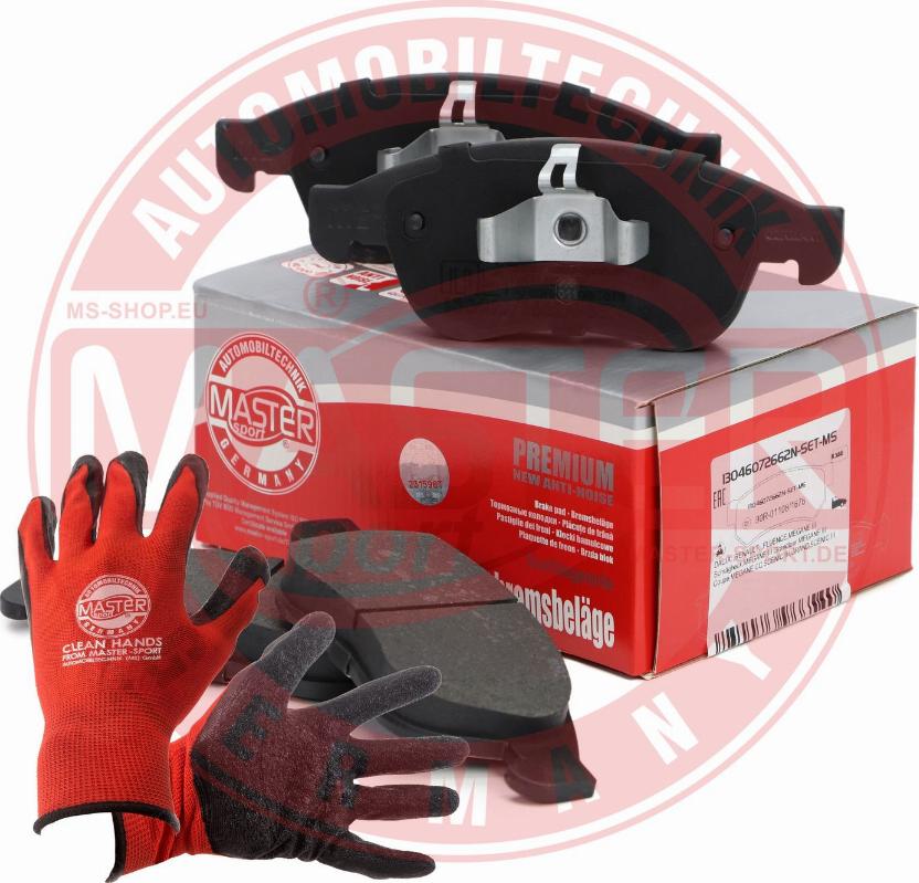 MASTER-SPORT 13046072662N-SET-MSP - Гальмівні колодки, дискові гальма autocars.com.ua
