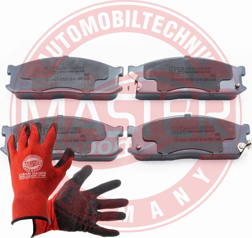 MASTER-SPORT 13046107272N-SET-MSP - Гальмівні колодки, дискові гальма autocars.com.ua