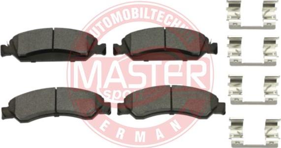 MASTER-SPORT 13046190152N-SET-MS - Гальмівні колодки, дискові гальма autocars.com.ua