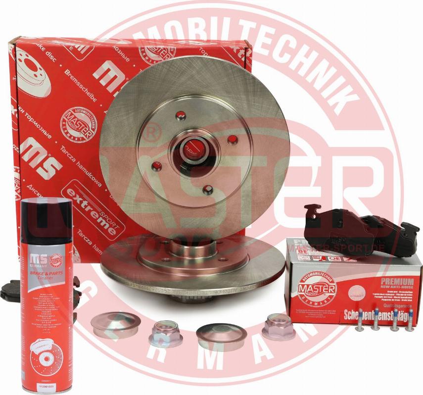 MASTER-SPORT 200801090P - Комплект гальм, дисковий гальмівний механізм autocars.com.ua