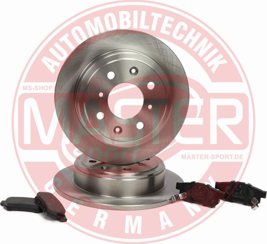 MASTER-SPORT 200901110 - Комплект гальм, дисковий гальмівний механізм autocars.com.ua