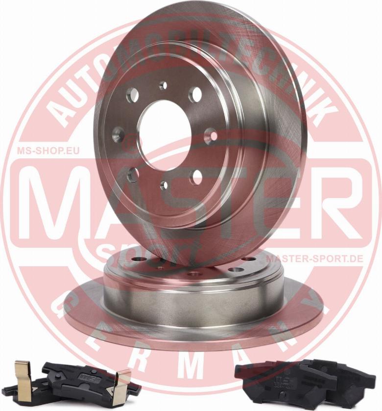 MASTER-SPORT 200901111 - Комплект гальм, дисковий гальмівний механізм autocars.com.ua