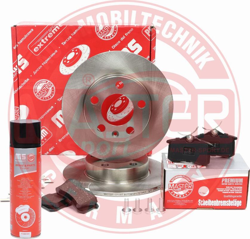 MASTER-SPORT 200901230P - Комплект гальм, дисковий гальмівний механізм autocars.com.ua