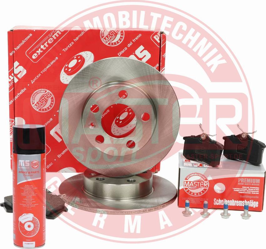 MASTER-SPORT 200901232P - Комплект гальм, дисковий гальмівний механізм autocars.com.ua