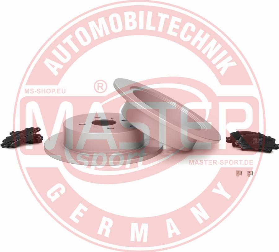 MASTER-SPORT 200901391 - Комплект гальм, дисковий гальмівний механізм autocars.com.ua
