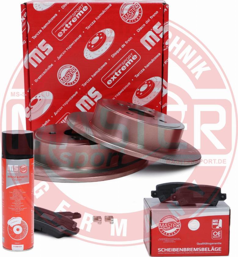 MASTER-SPORT 200901400P - Комплект гальм, дисковий гальмівний механізм autocars.com.ua