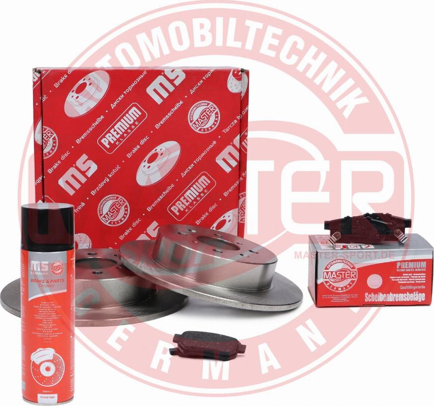 MASTER-SPORT 200901431P - Комплект гальм, дисковий гальмівний механізм autocars.com.ua